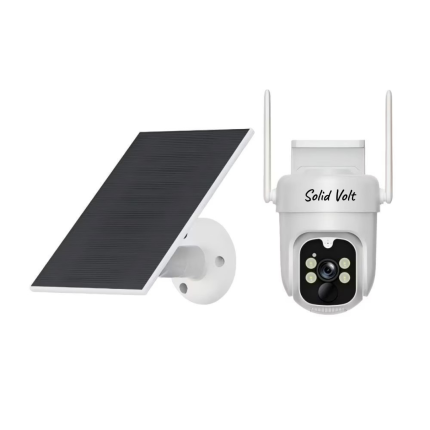 Camera de supraveghere WIFI Solid Volt 3MP, Lentile HD cu panou solar, Waterproof IP65, Senzor de miscare, comunicare bidirectionala, Alarma